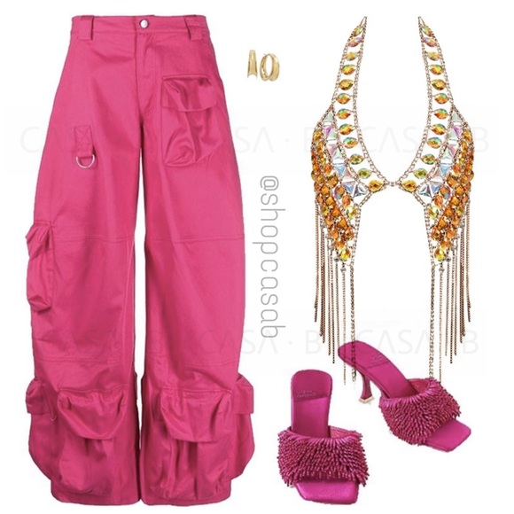 NEW to CASA B💫| “Whimsical Wanderer” Gemstones Chain Festival Fringe Top - Picture 2 of 7